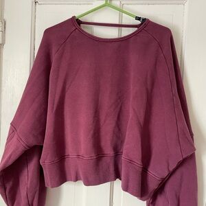 Lulu's open back sweatshirt NWT